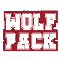 University Wolfpack Sticker by AUK