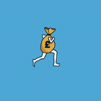 RunForHeroes money running run gold GIF