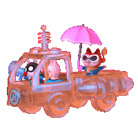 official_hanjin hanjin 한진 어디든간다 한진택배 Sticker