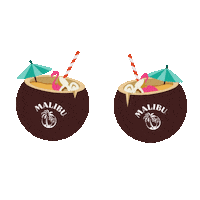 Summer Beach Sticker by Malibu Rum