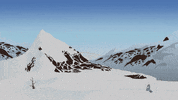 snow mountain GIF by South Park 
