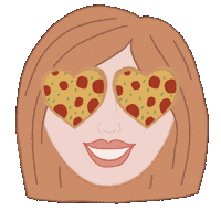 aimflowd love pizza procreate pepperoni Sticker