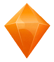 Orange Diamond Sticker by namecheap