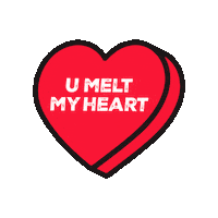 Heart Love Sticker by Melted
