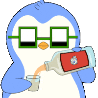 Drink Water Drinking Sticker by Pudgy Penguins