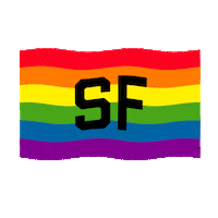 FlagsForGood rainbow gay pride flag Sticker