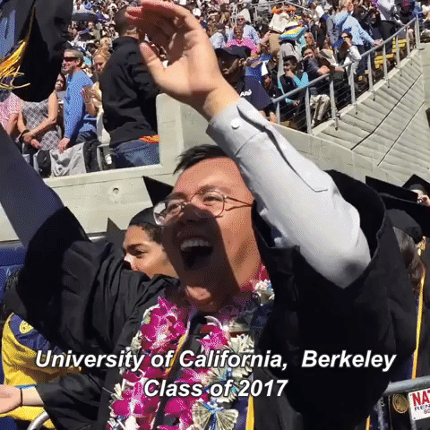 uc_berkeley giphygifmaker graduation commencement cal GIF