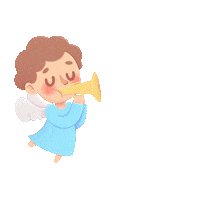 Maiilustra anjo anjinho animaceu Sticker