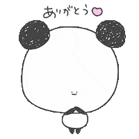 Thanks Panda Sticker