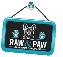 Dog Sign Sticker by Raw And Paw Co
