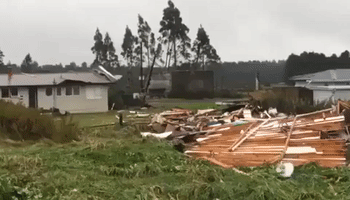 Tornado Hits Taranaki, Damages Houses