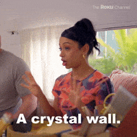 A crystal wall