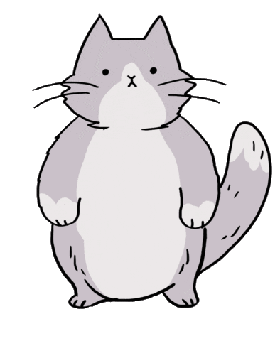 Full Monty Cat Sticker