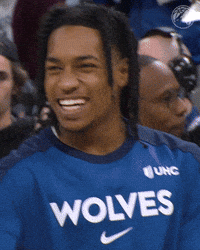 Nba Smile GIF by Minnesota Timberwolves