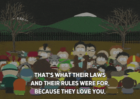 kyle broflovski protest GIF by South Park 