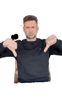 Kluun bad thumbs down author old man Sticker