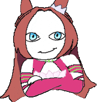 Blue Eyes Princess Sticker