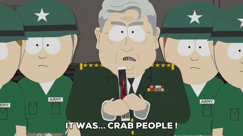 army explaining GIF by South Park 