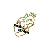 ArlaeDesignCo fear anxiety panic panic attack Sticker