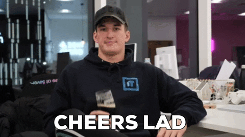 Friday Cheers GIF by Rise at Seven