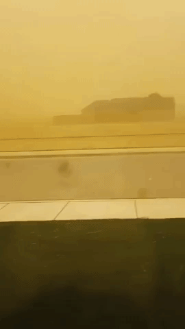 Dust Storm Brings Tumbleweeds and Low Visibility to Northwest Texas