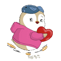 Heart Love Sticker by Pudgy Penguins