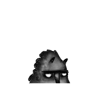timianwolf cartoon sad character wolf Sticker