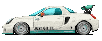 Just Do It Car Sticker by kneapolitan