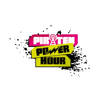 PiratenPowerHour geheime zender etherpiraten piraten power hour piratenhits Sticker