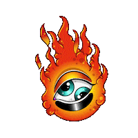 inzano eye vibe fuego ojo Sticker