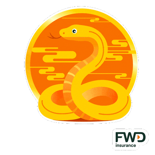 Happy New Year Snake Sticker by FWD Insurance