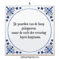 Hoop Wijsheid Sticker by Tegelspreuken.nl