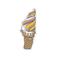 CreamsCafe ice cream pancakes gelato waffles Sticker