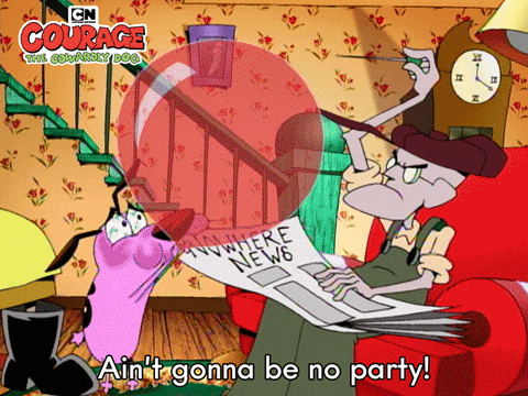 Courage The Cowardly Dog Party GIF by Cartoon Network