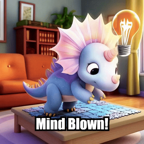 Puzzle Mind Blown GIF by Divineasaur