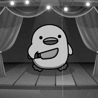 digitalducks stabby quacks cartoon duck digital ducks GIF