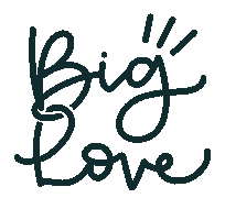 Happy Big Love Sticker by Zus Designs