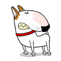 Angry Bull Terrier Sticker by Jimmy the Bull