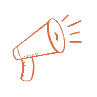 Megaphone Sticker by Karrie Brady