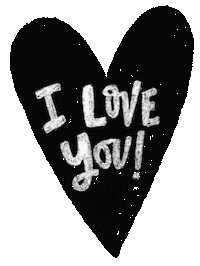 clairehammonddesign love heart i love you love you Sticker