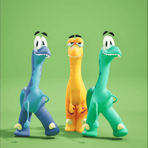 Good Vibes Dancing GIF by Claynosaurz