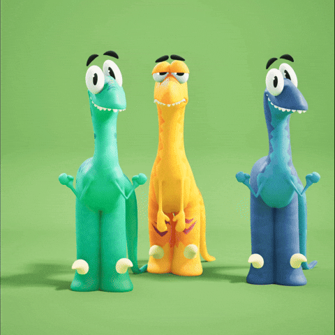 Good Vibes Dancing GIF by Claynosaurz