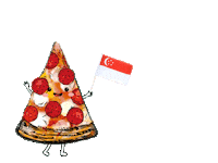 National Day Pizza Sticker by baker and cook