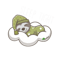 Sleepy Good Night Sticker by Life In Treetop