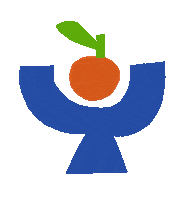 Orange Fruit Sticker by Bobo Choses