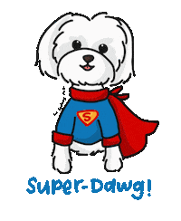 Super Dog Sticker