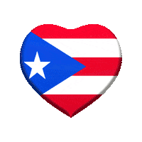 Puerto Rico Love Sticker by Omer Studios