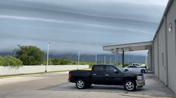 'Beautiful' Shelf Cloud Forms as Line of Storms Moves Across Central Texas