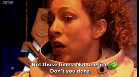 doctor who not one line don't you dare GIF