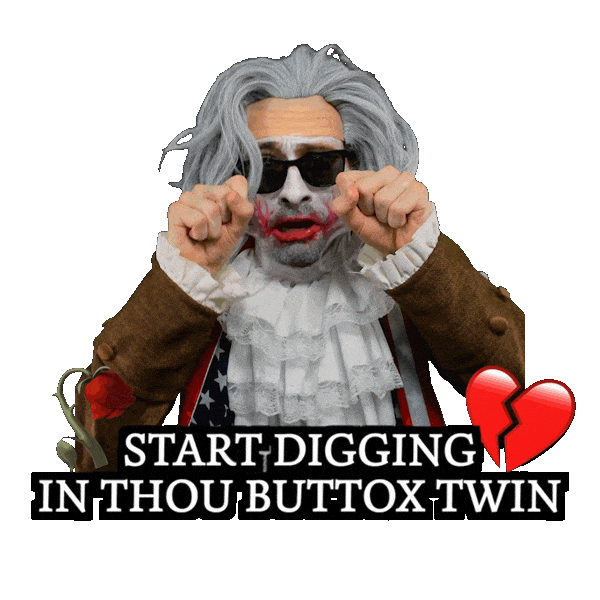 Spongebob Meme Digging A Hole Sticker